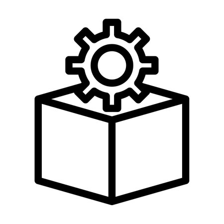 Seo Packages Vector Thick Line Icon For Personal And Commercial Use.の写真素材