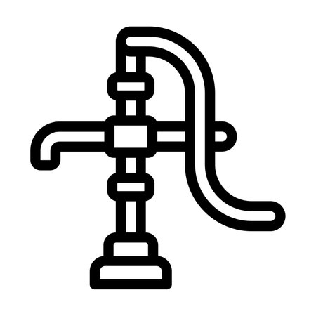 Water Pump Vector Thick Line Icon For Personal And Commercial Use.の写真素材