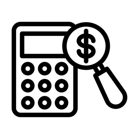 Accounting Vector Thick Line Icon For Personal And Commercial Use.の写真素材