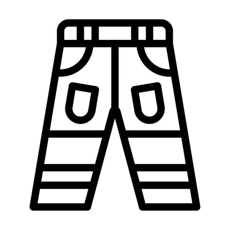 Pants Vector Thick Line Icon For Personal And Commercial Use.の写真素材