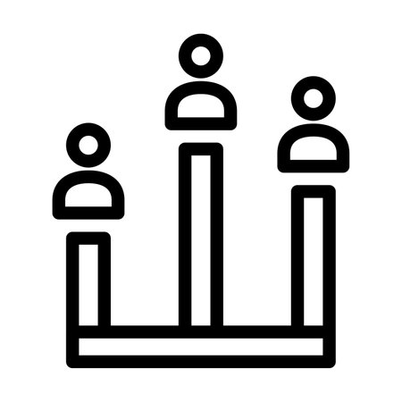 Polling Vector Thick Line Icon For Personal And Commercial Use.の写真素材