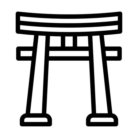 Torii Gate Vector Thick Line Icon For Personal And Commercial Use.の写真素材