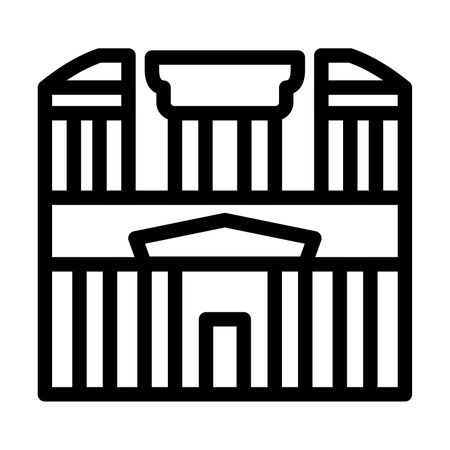Petra Vector Thick Line Icon For Personal And Commercial Use.の写真素材
