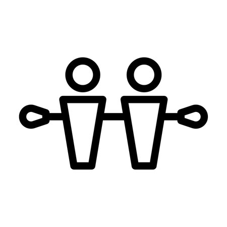 Table Soccer Vector Thick Line Icon For Personal And Commercial Use.の写真素材