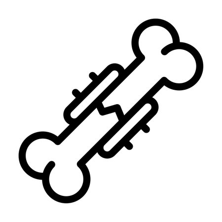 Fixed Bone Vector Thick Line Icon For Personal And Commercial Use.の写真素材