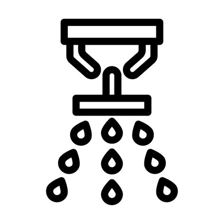Sprinkler Vector Thick Line Icon For Personal And Commercial Use.の写真素材