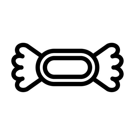 Candy Vector Thick Line Icon For Personal And Commercial Use.の写真素材