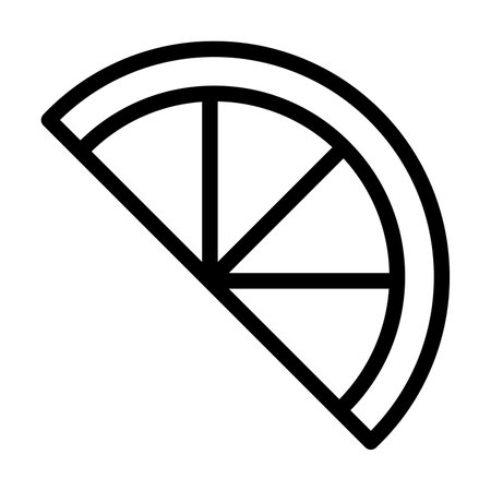 Lemon Slice Vector Thick Line Icon For Personal And Commercial Use.の写真素材