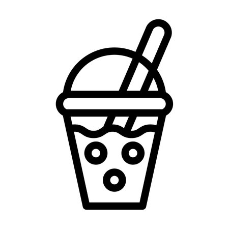 Smoothie Vector Thick Line Icon For Personal And Commercial Use.の写真素材