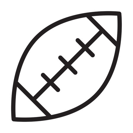 American Football Vector Thick Line Icon For Personal And Commercial Use.の写真素材