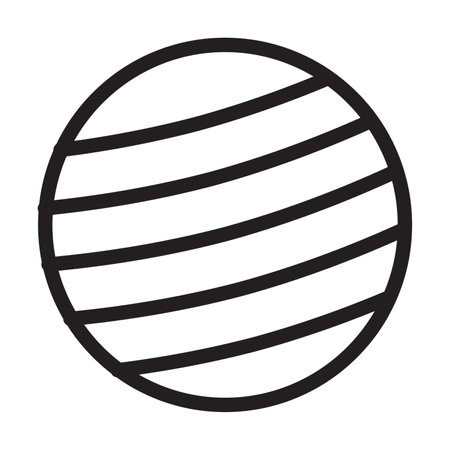 Yoga Ball Vector Thick Line Icon For Personal And Commercial Use.の写真素材