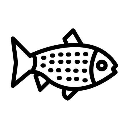 Salmon Vector Thick Line Icon For Personal And Commercial Use.の写真素材