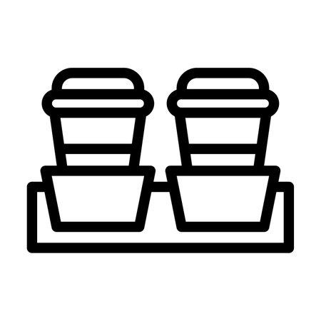 Holder Vector Thick Line Icon For Personal And Commercial Use.の写真素材