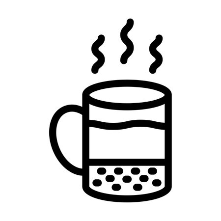 Americano Vector Thick Line Icon For Personal And Commercial Use.の写真素材