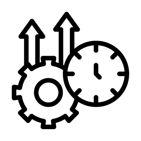 Productivity Vector Thick Line Icon For Personal And Commercial Use.の写真素材