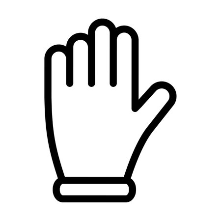 Glove Vector Thick Line Icon For Personal And Commercial Use.の写真素材