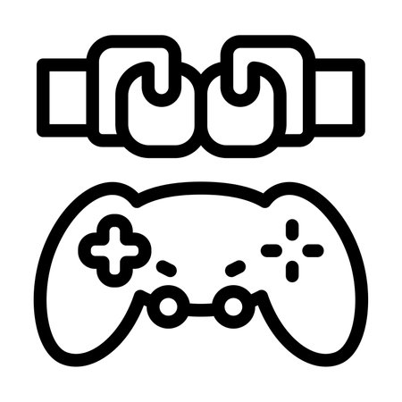 Fighting Game Vector Thick Line Icon For Personal And Commercial Use.の写真素材