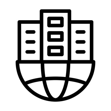 Building Vector Thick Line Icon For Personal And Commercial Use.の写真素材