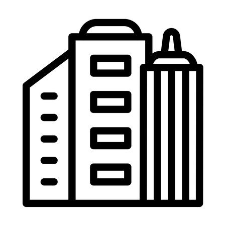 City Vector Thick Line Icon For Personal And Commercial Use.の写真素材