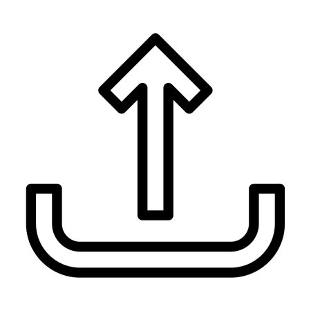 Upload Vector Thick Line Icon For Personal And Commercial Use.の写真素材