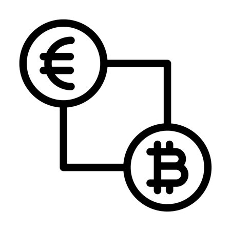 Money Exchange Vector Thick Line Icon For Personal And Commercial Use.の写真素材