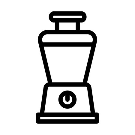 Food Processor Vector Thick Line Icon For Personal And Commercial Use.の写真素材