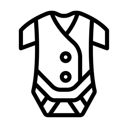 Baby Clothes Vector Thick Line Icon For Personal And Commercial Use.の写真素材