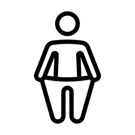 Weight Loss Vector Thick Line Icon For Personal And Commercial Use.の写真素材