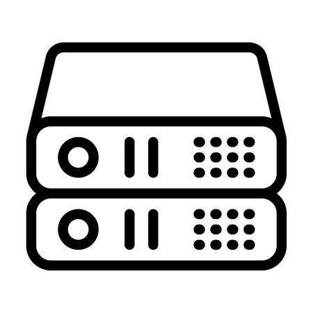 Servers Vector Thick Line Icon For Personal And Commercial Use.の写真素材