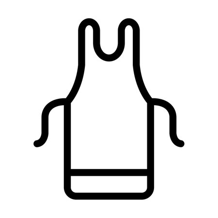 Apron Vector Thick Line Icon For Personal And Commercial Use.の写真素材