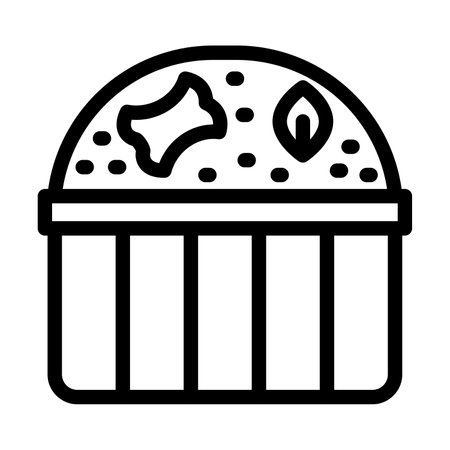 Compost Vector Thick Line Icon For Personal And Commercial Use.の写真素材