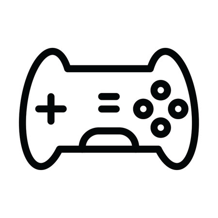 Controller Vector Thick Line Icon For Personal And Commercial Use.