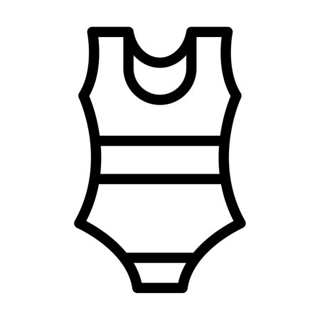 SwimSuit Vector Thick Line Icon For Personal And Commercial Use.の写真素材
