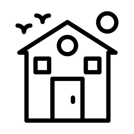 Resort Vector Thick Line Icon For Personal And Commercial Use.の写真素材