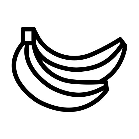 Bananas Vector Thick Line Icon For Personal And Commercial Use.の写真素材