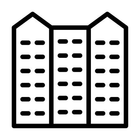 City Vector Thick Line Icon For Personal And Commercial Use.のイラスト素材