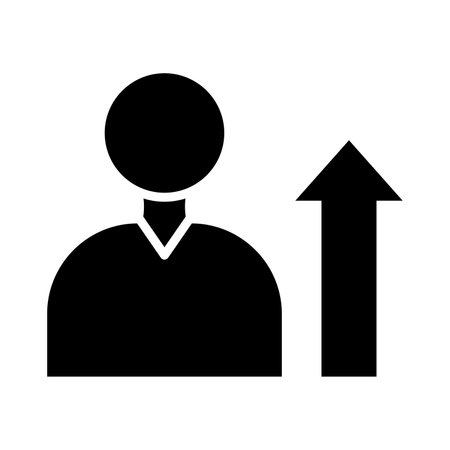 Career Promotion Vector Glyph Icon For Personal And Commercial Use.の写真素材