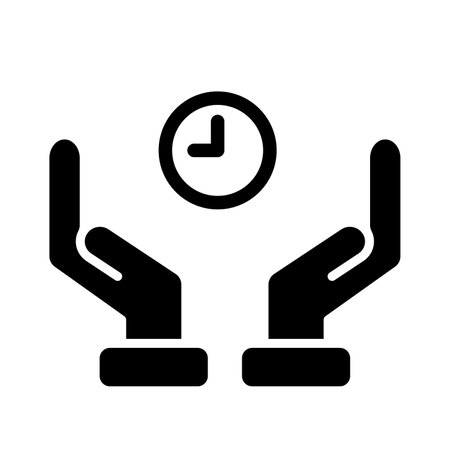 Save Time Vector Glyph Icon For Personal And Commercial Use.の写真素材