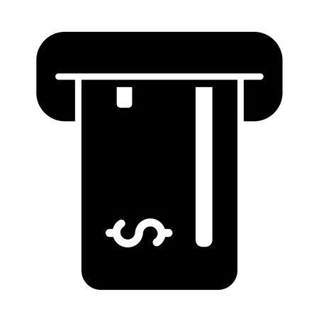 Cash Withdraw Vector Glyph Icon For Personal And Commercial Use.の写真素材