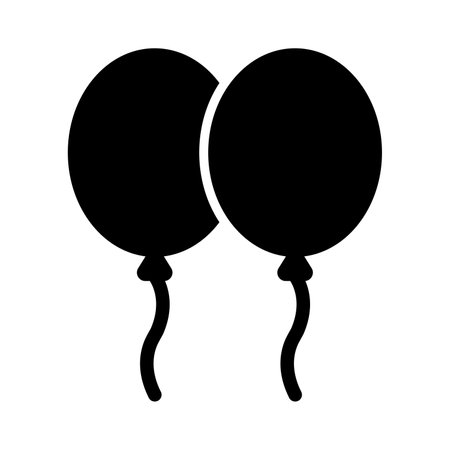 Balloons Vector Glyph Icon For Personal And Commercial Use.の写真素材