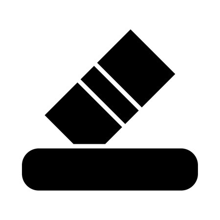 Eraser Tool Vector Glyph Icon For Personal And Commercial Use.の写真素材
