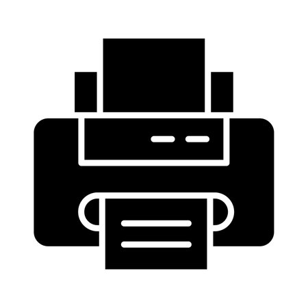 Printer Vector Glyph Icon For Personal And Commercial Use.の写真素材