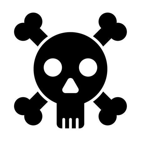 Skull Vector Glyph Icon For Personal And Commercial Use.の写真素材