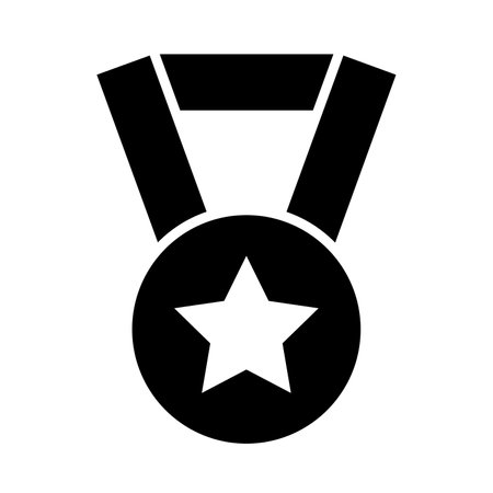 Medal Vector Glyph Icon For Personal And Commercial Use.の写真素材