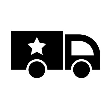 Vehicle Vector Glyph Icon For Personal And Commercial Use.の写真素材