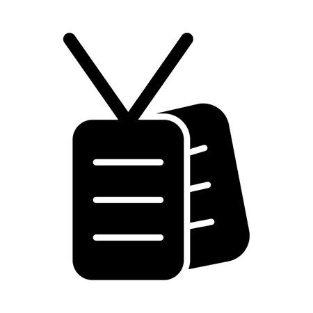 Army Dog Tag Vector Glyph Icon For Personal And Commercial Use.の写真素材