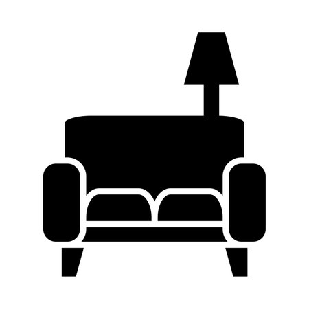 Living Room Vector Glyph Icon For Personal And Commercial Use.の写真素材