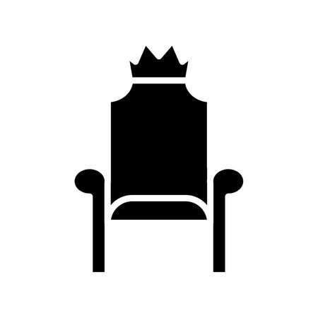 Throne Vector Glyph Icon For Personal And Commercial Use.の写真素材