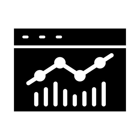 Data Visualization Vector Glyph Icon For Personal And Commercial Use.のイラスト素材