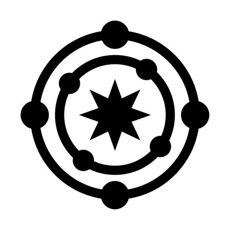 Astrophysics Vector Glyph Icon For Personal And Commercial Use.のイラスト素材